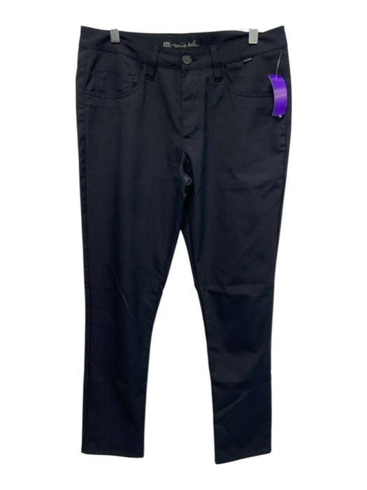 Travis Mathew Size Est 34 Black Synthetic Solid Golf Athleisure Men's Pants Black / Est 34