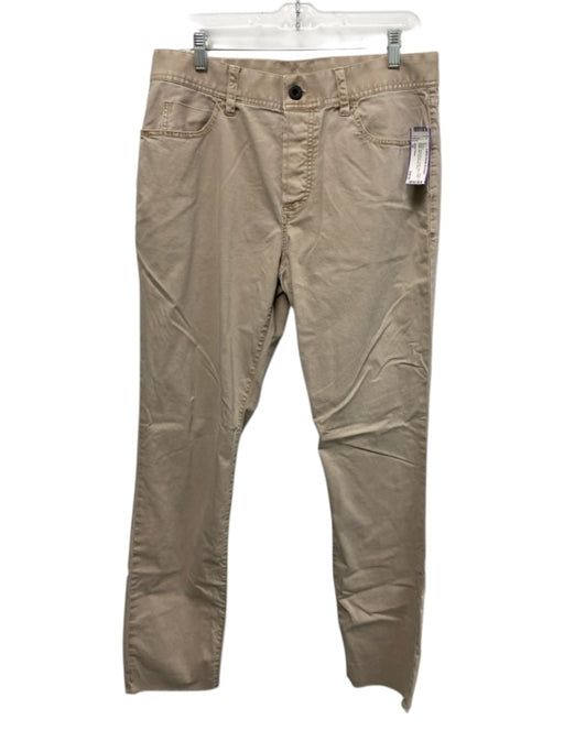 James Perse Size 32 Beige Cotton Blend Solid Khaki Slim Men's Pants Beige / 32