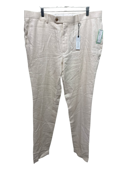 Taylor Stitch NWT Size 38 Cream White Linen Herringbone Pants Cream White / 38