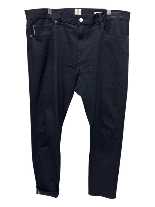 Hiroshi Kato Size 38 Black Cotton Denim Straight Leg Jeans Black / 38