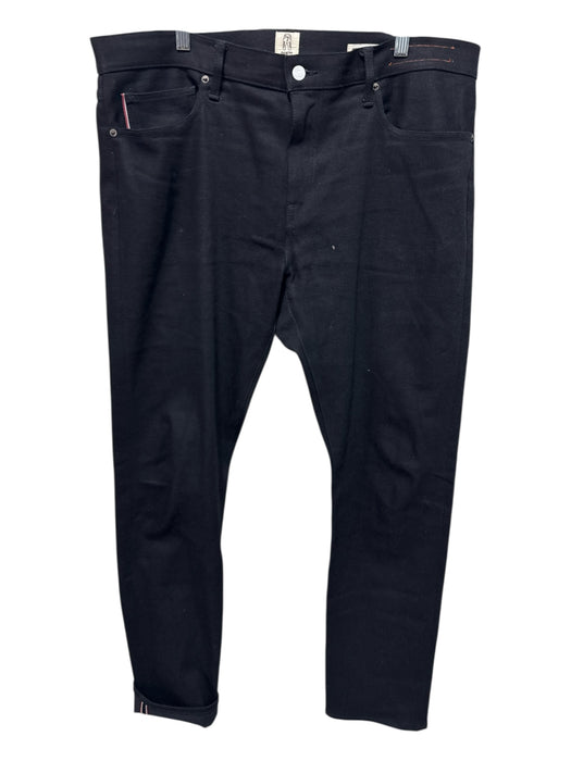 Hiroshi Kato Size 38 Black Cotton Denim Straight Leg Jeans Black / 38