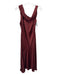 ASTR The Label Size XS Maroon Red Polyester Off Shoulder Fold Over Bias Cut Gown Maroon Red / XS