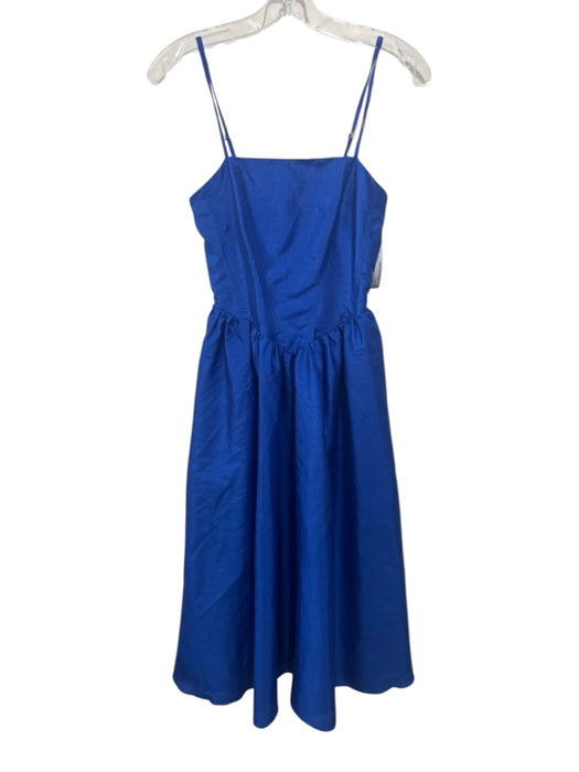 Hutch Size XS Royal Blue Polyester Smocked Back Drop Waist Spaghetti Strap Dress Royal Blue / XS