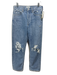 Agolde Size 28 Light Wash Cotton Denim Mid Rise Distressed Tapered Jeans Light Wash / 28