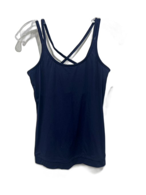 Tory Sport Size S/P Navy No Fabric Tag Criss Cross Back Interior Bra Tank Top Navy / S/P