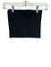 Tibi Size 0 Black Polyester Strapless Ribbed Stretch Tube Top Top Black / 0