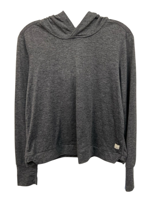 Vuori Size Est S Dark Gray Long Sleeve Heathered Hoodie Thin Sweatshirt Dark Gray / Est S