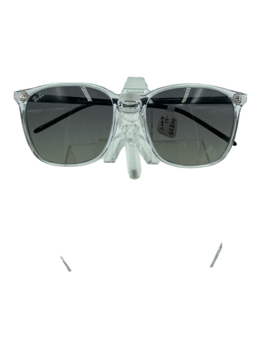 Ray Ban Clear & Black Acetate Wayfarer Black Lens case incl Sunglasses Clear & Black