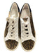 Veronica Beard Shoe Size 7.5 Brown, Black & White Suede & Leather Sneakers Brown, Black & White / 7.5