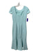 Amanda Uprichard Size Small Mint Blue Polyester Cap Sleeve Mermaid Dress Mint Blue / Small