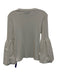 Veronica Beard Jeans Size S White Pima Cotton Rib Knit Fabric Block Top White / S