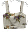 Sezane Size 36/38 Cream White & Multi Polyester Blend Floral Tweed Pant Set Cream White & Multi / 36/38