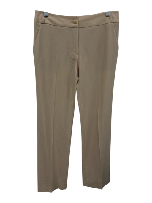 Armani Collezioni Size 6 Khaki Beige Wool Blend Trouser Button & Zip Front Pants Khaki Beige / 6