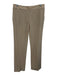 Armani Collezioni Size 6 Khaki Beige Wool Blend Trouser Button & Zip Front Pants Khaki Beige / 6