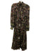 Elie Tahari Size s / 4 Green, Black & Multi Print Polyester Paisley Maxi Dress Green, Black & Multi Print / s / 4