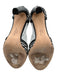 Salvatore Ferragamo Shoe Size 9 Black & White Leather Upper Woven T Strap Pumps Black & White / 9