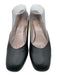 Tod's Shoe Size 38.5 Black Leather Square Toe Midi Heel Scrunched Pumps Black / 38.5