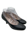 Tod's Shoe Size 38.5 Black Leather Square Toe Midi Heel Scrunched Pumps Black / 38.5