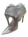 Stuart Weitzman Shoe Size 9 White & Silver Plastic Clear Detail Rhinestone Pumps White & Silver / 9