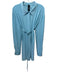 Norma Kamali Size L/40 Light Blue Polyester Long Sleeve Velcro Collar Romper Light Blue / L/40