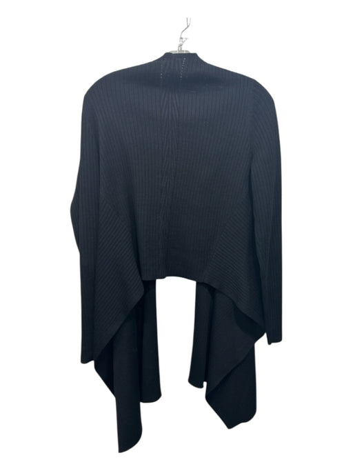 Athleta Size L Black Polyester & Wool Ribbed Knit Long Sleeve Sweater Black / L