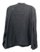 Kobi Halperin Size L Black Missing Fabric Tag Long Sleeve Snap buttons Top Black / L