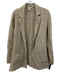 Eileen Fisher Size S Oatmeal Beige Linen Open Front Pockets Blazer Jacket Oatmeal Beige / S