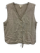 Eileen Fisher Size M Oatmeal Beige Linen Button Down Sleeveless Top Oatmeal Beige / M