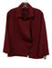 Emmelle Size L Red & Black Polyester Asymmetric Dotted Wide Sleeves Boxy Jacket Red & Black / L