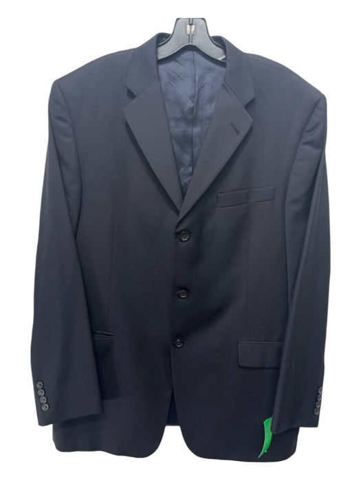 Burberry Navy Wool Blend Solid 3 button Men's Blazer 43