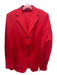 Burberry Red Cotton Blend Solid 3 button Men's Blazer 54