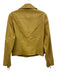 Noize Size S Mustard Yellow Polyurethane & Polyester Zip Up faux leather Jacket Mustard Yellow / S