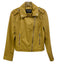 Noize Size S Mustard Yellow Polyurethane & Polyester Zip Up faux leather Jacket Mustard Yellow / S