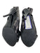 Pierre Hardy Shoe Size 36.5 Black & Silver open toe Metallic Criss Cross Pumps Black & Silver / 36.5