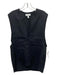 COS Size 2 Black Wool & Lyocel V Neck seam detail Sleeveless Top Black / 2