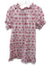 Hill House Size S Ivory, Red, Pink Cotton All Over Print Short Sleeve Dress Ivory, Red, Pink / S