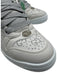 Gucci Cream & Silver Leather & Canvas Rhinestones Low Top Lace Up Sneakers Cream & Silver