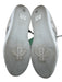 Gucci Cream & Silver Leather & Canvas Rhinestones Low Top Lace Up Sneakers Cream & Silver