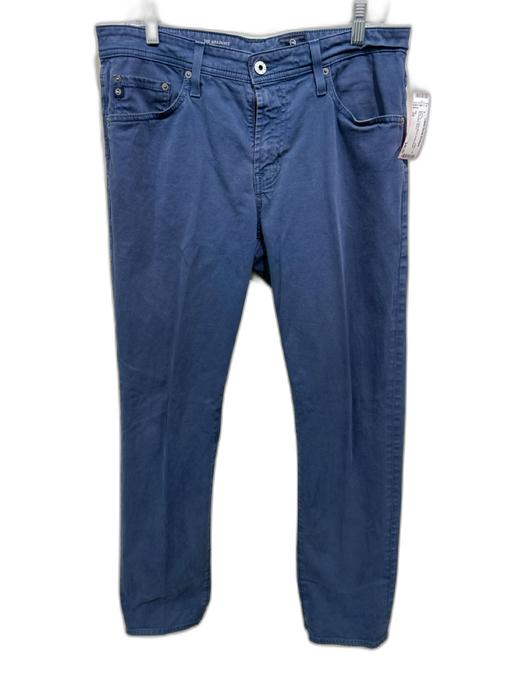 AG Size 32 Blue Cotton Blend Solid Khakis Men's Pants Blue / 32