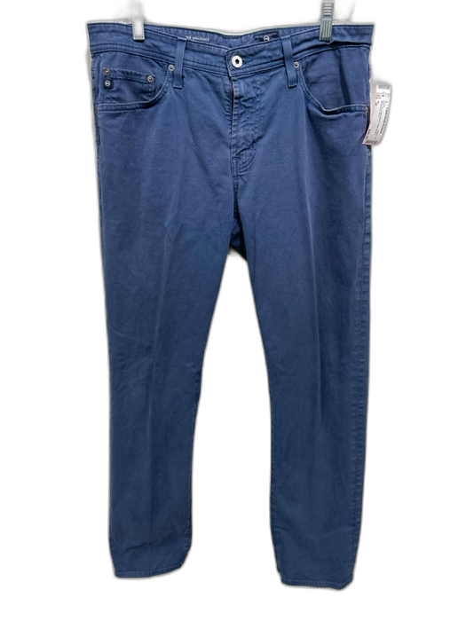 AG Size 32 Blue Cotton Blend Solid Khakis Men's Pants Blue / 32