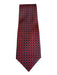 Hermes Red & Black Silk Chain Men's Ties Red & Black