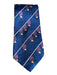Pierre Balmain Blue & Purple Silk Striped Men's Ties Blue & Purple
