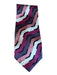 Pierre Balmain Purple & Gray Silk Striped Men's Ties Purple & Gray