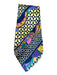 V2 by Versace Yellow & Navy Silk Abstract Men's Ties Yellow & Navy