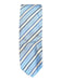 Corneliani Light Blue & White Silk Striped Men's Ties Light Blue & White