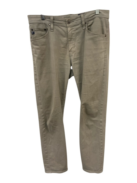 AG Size 32 Light Beige Cotton Solid Men's Pants Light Beige / 32