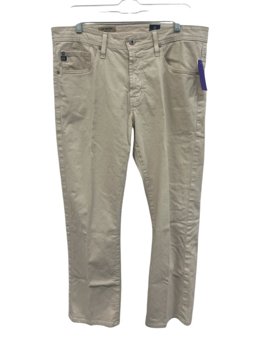 AG Size 34 Light Beige Cotton Blend Solid Khaki Men's Pants Light Beige / 34