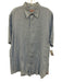 Pink Size L Light blue Linen Blend Solid Button Up Men's Short Sleeve Light blue / L