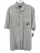 Ralph Lauren Size L White & Blue Cotton Grid Button Up Men's Short Sleeve White & Blue / L