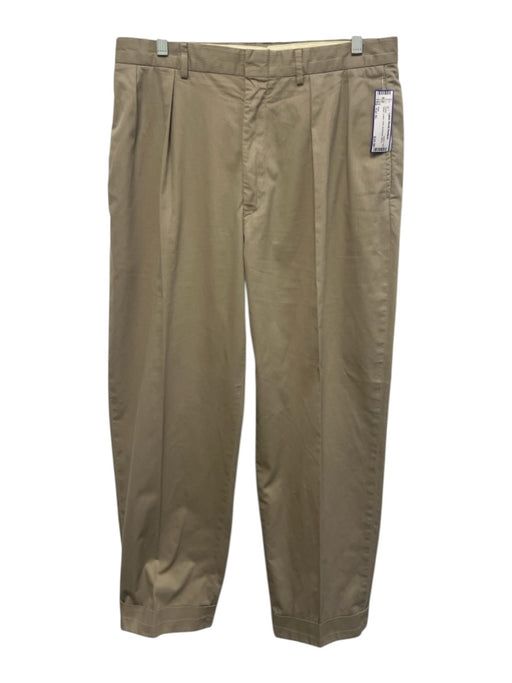 Polo Size Est XL Beige Cotton Solid Men's Pants Beige / Est XL